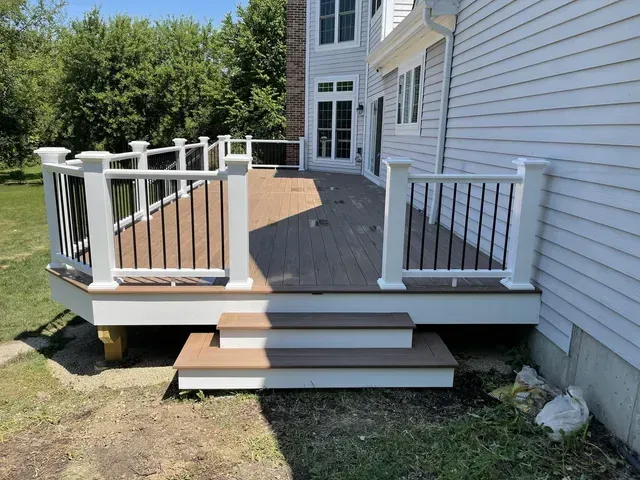 Deck with Railings — Island Lake, IL — Nelson Custom Builders Inc.