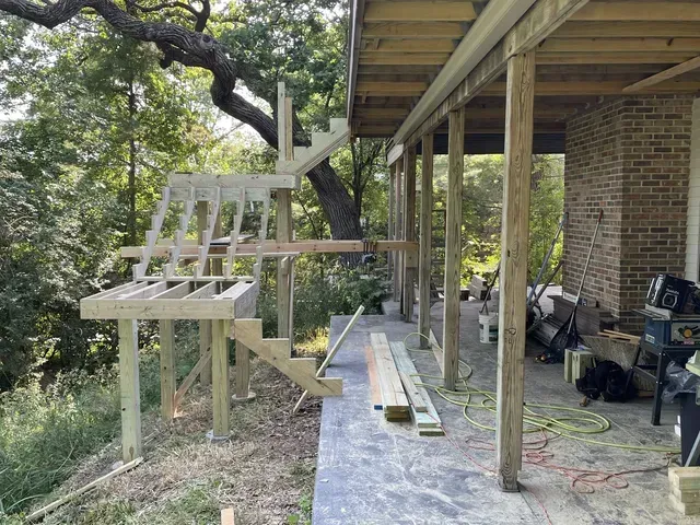 Ongoing Deck Stairs Construction — Island Lake, IL — Nelson Custom Builders Inc.