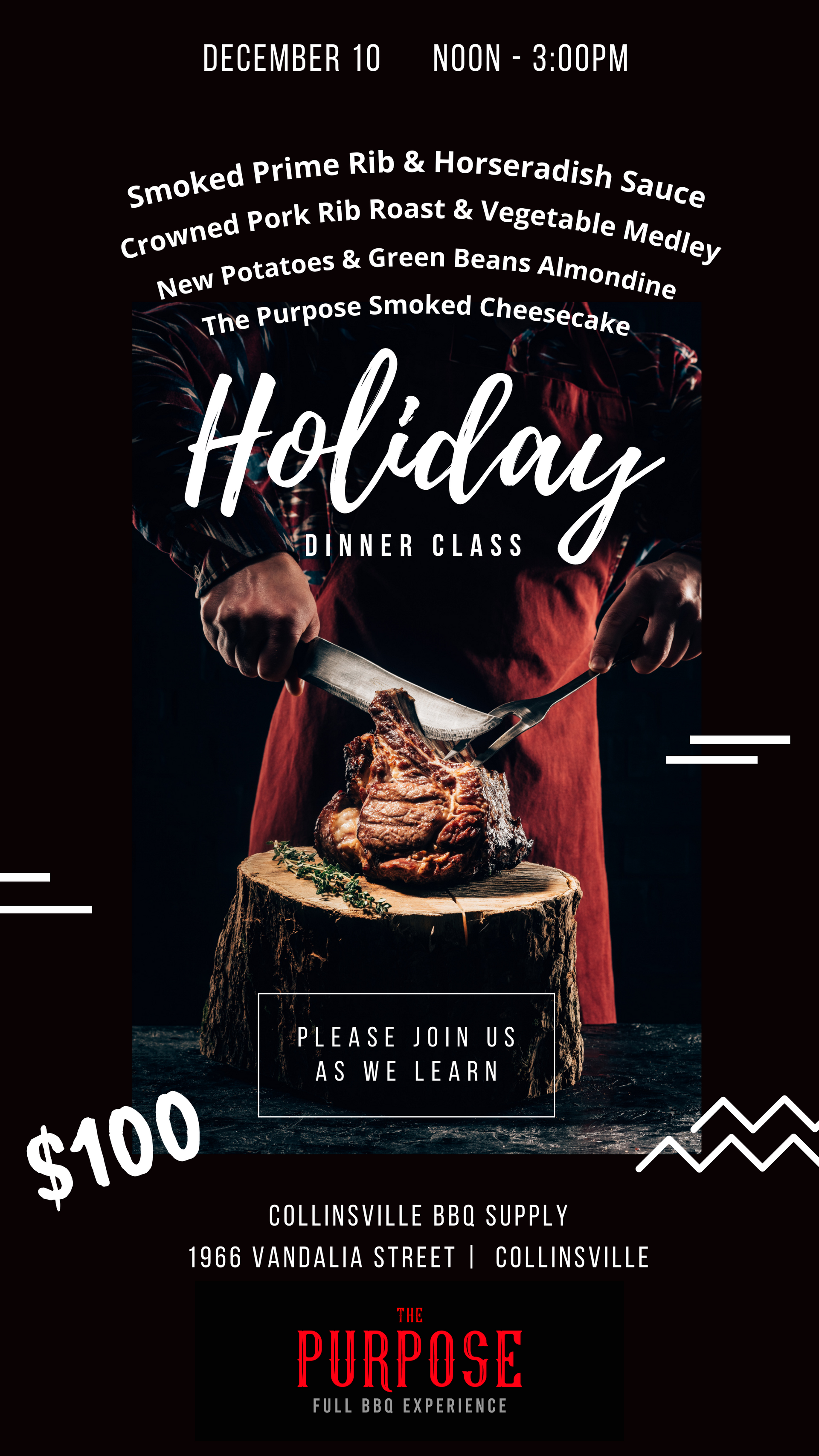 A person is cutting a piece of meat on a stump.