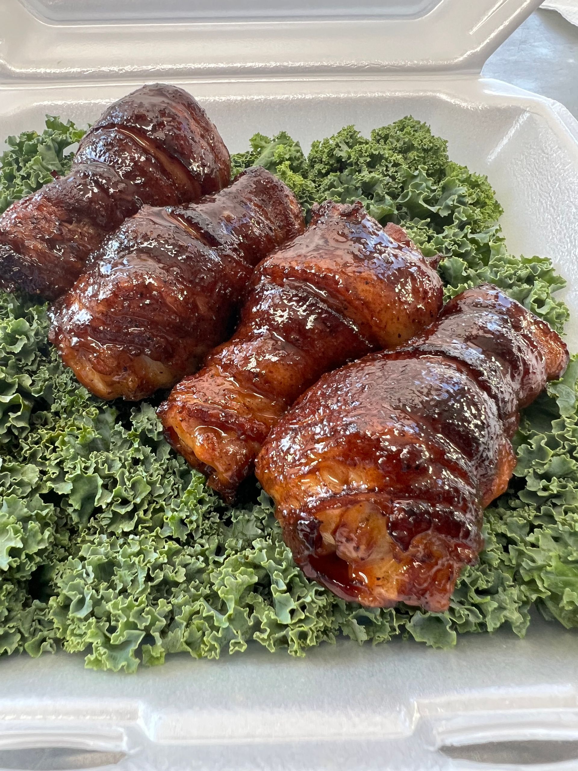 A close up of a plate of food on a table.