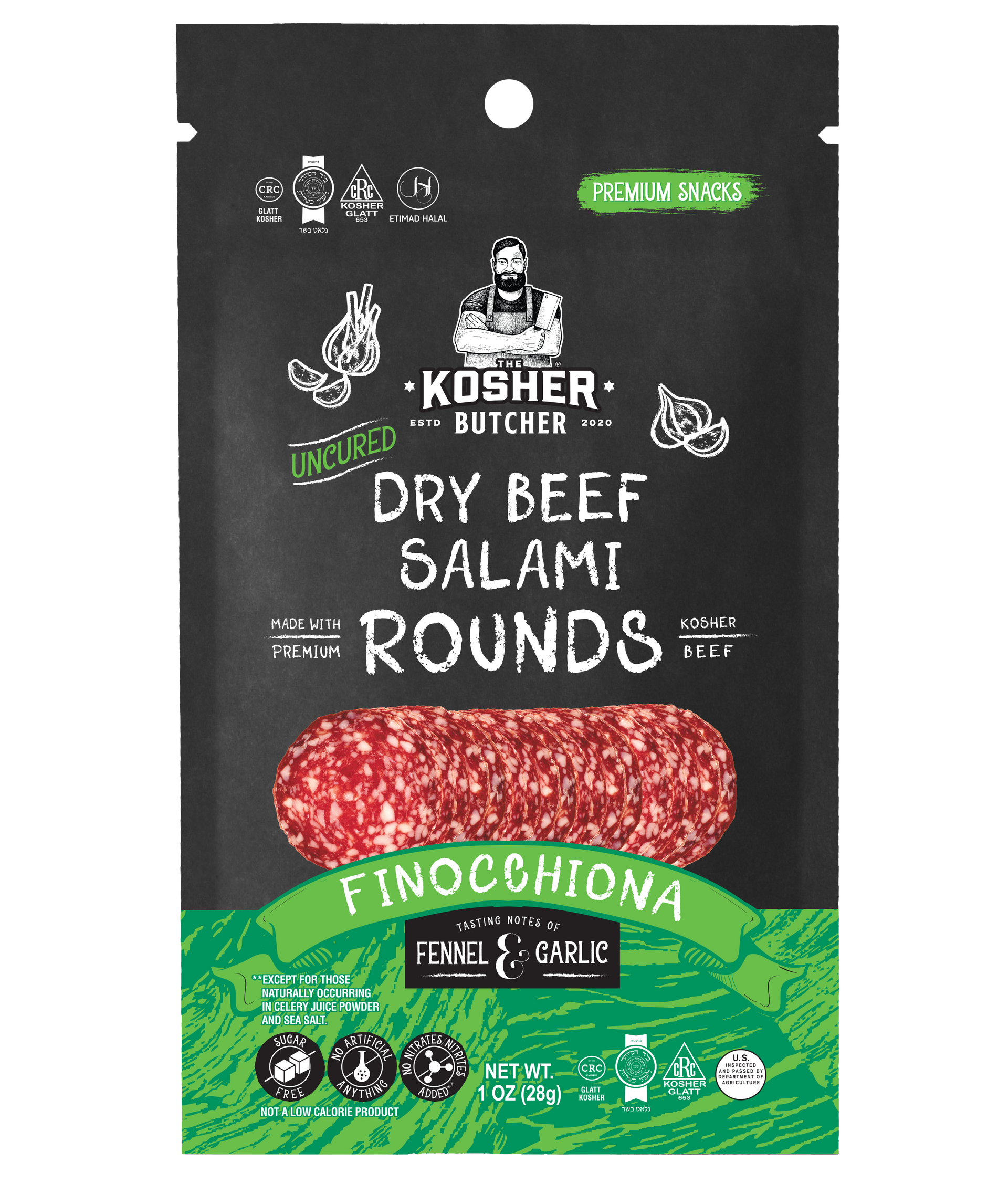 A bag of brisket bites air dried beef brisket