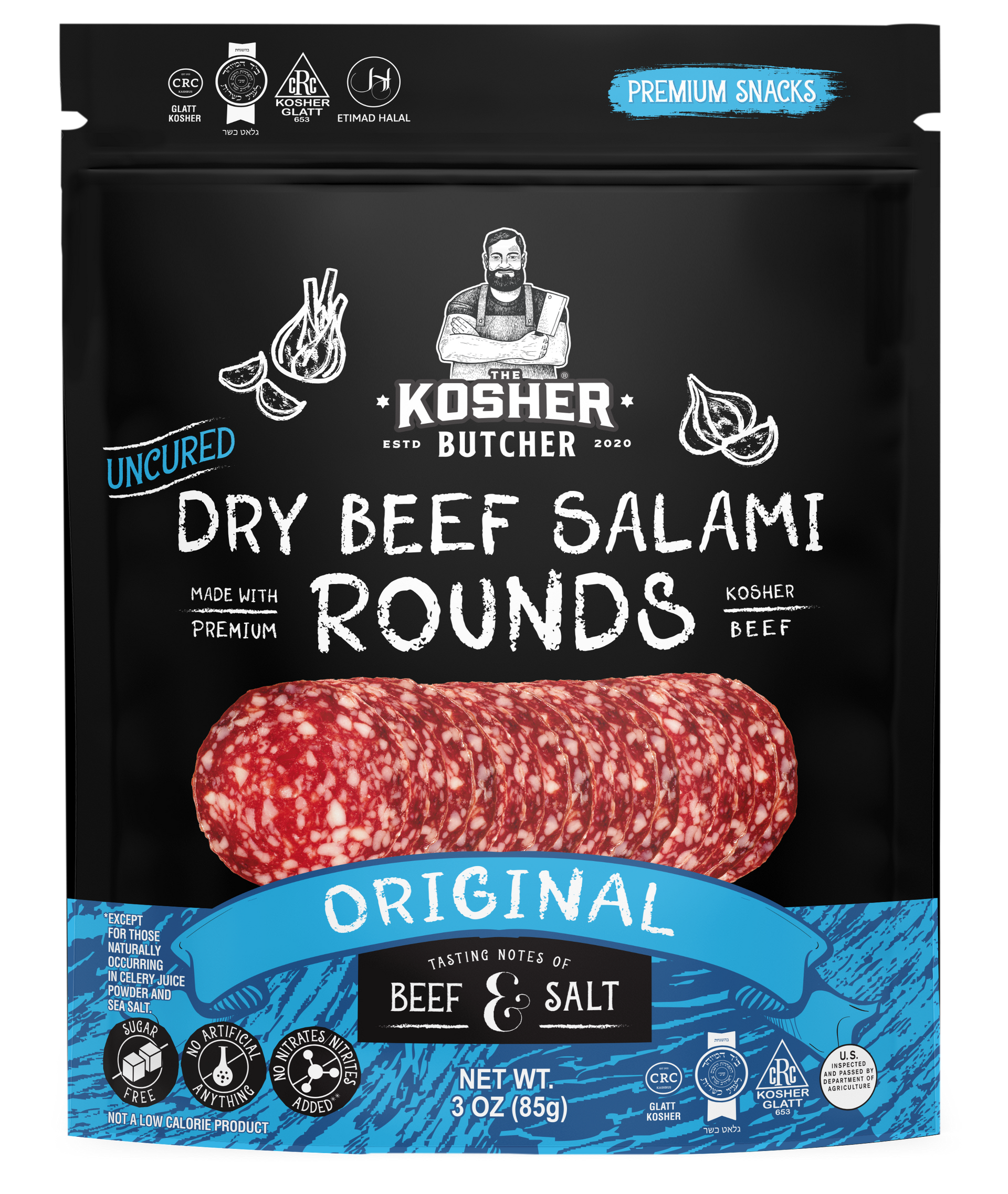 A bag of brisket bites air dried beef brisket