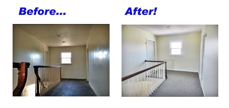 Before and After of Hallway