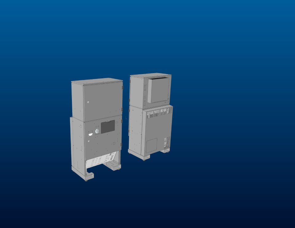 PARTICOLARE CONTENITORE CUSTOM PER CONTROLLO ROBOT CON OPZIONE DI SALDATURA