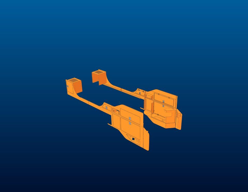 CARTERATURA LATERALE PER AUTOPOMPA DA CALCESTRUZZO