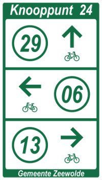 fietsknoop route