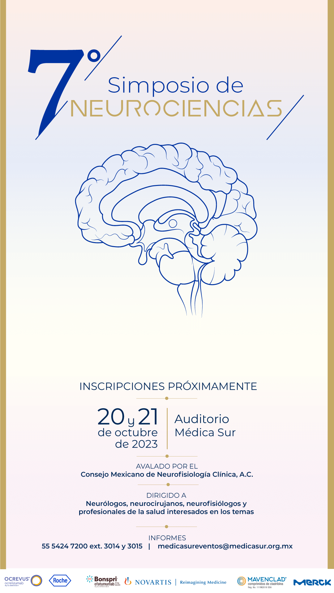 A poster for the 7th simposio de neurociencias