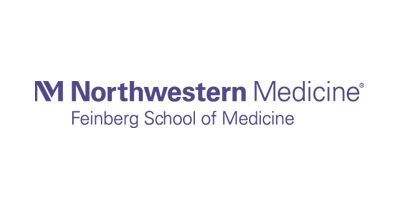 El logotipo de la Escuela de Medicina Feinberg de la Universidad de Medicina del Noroeste.