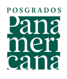 El logo de posgrados pana americana es verde y blanco.