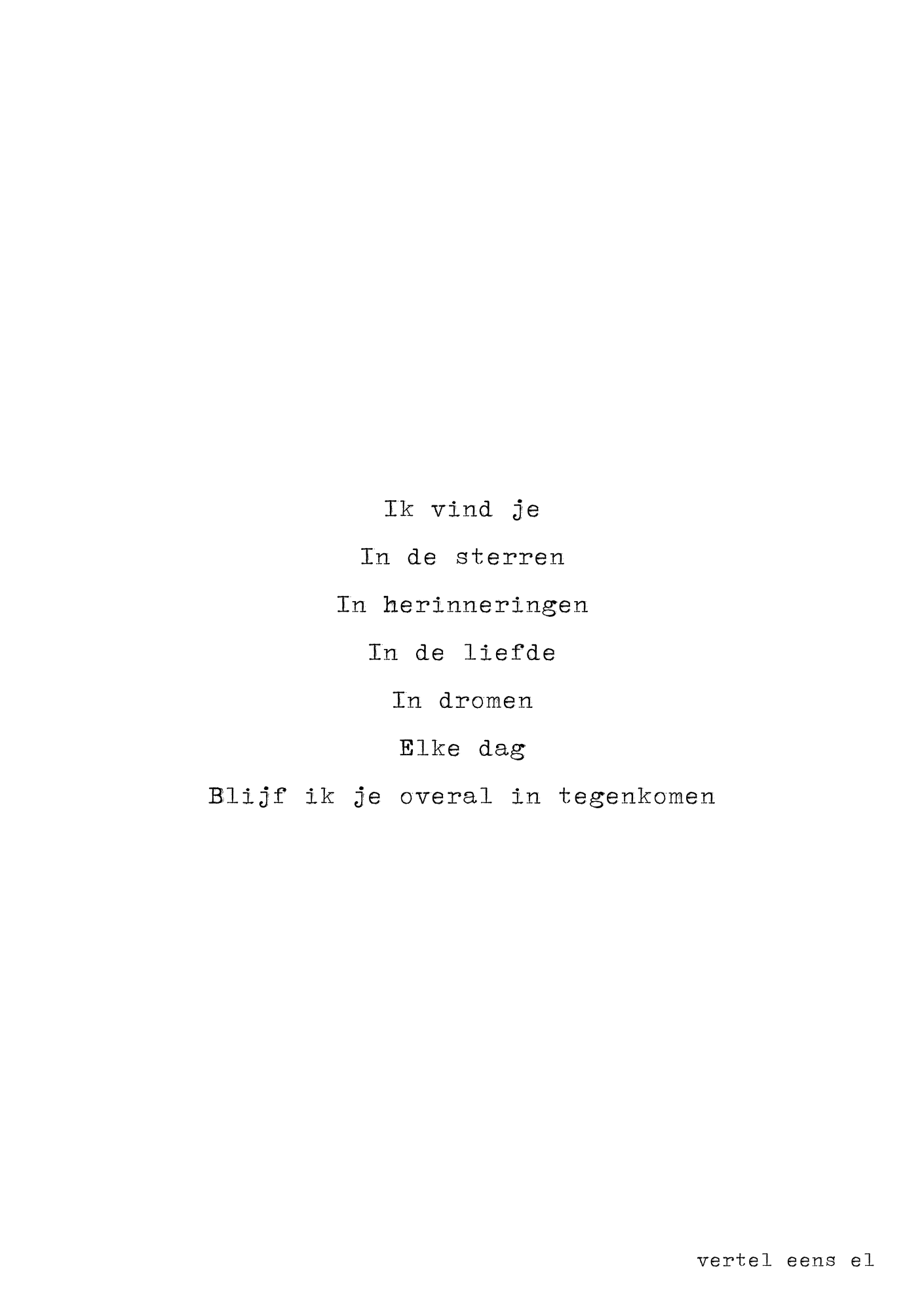 Ik vind je in de sterren