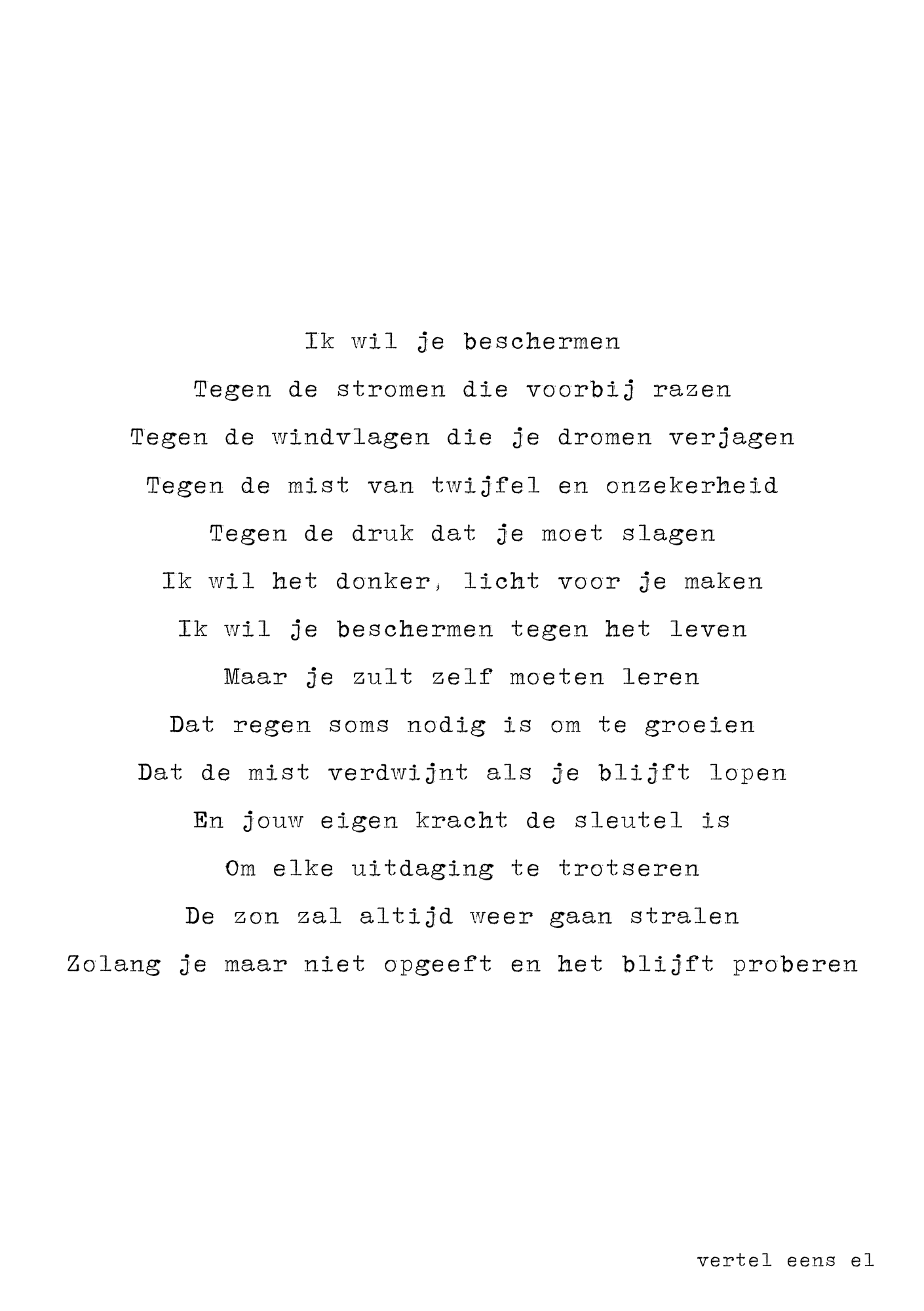 Ik wil je beschermen