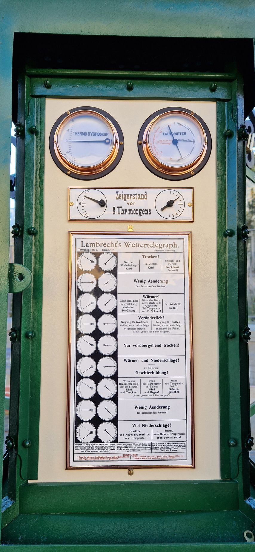 Restauration Thermoskop / Holosterik Barometer nacher - Martinaglia Optik AG
