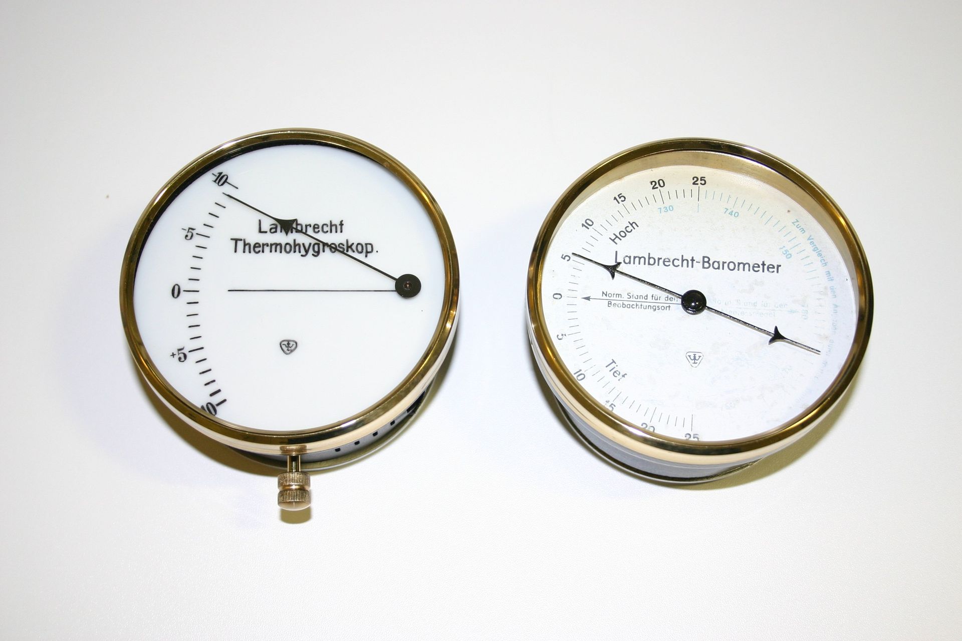 Restauration Thermoskop / Holosterik Barometer nachher - Martinaglia Optik AG