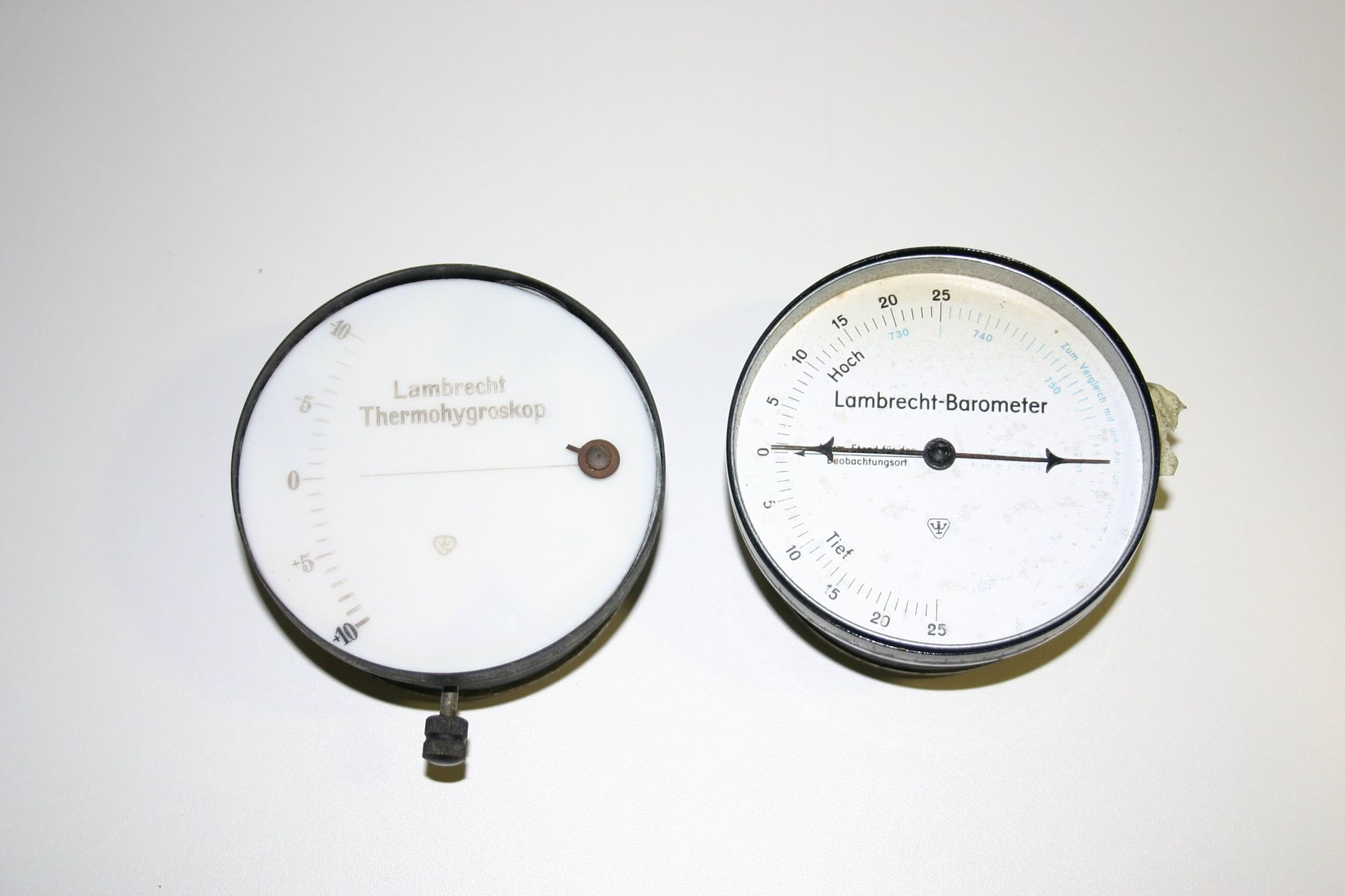 Restauration Thermoskop / Holosterik Barometer vorher - Martinaglia Optik AG