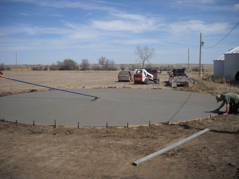 Concrete construction project