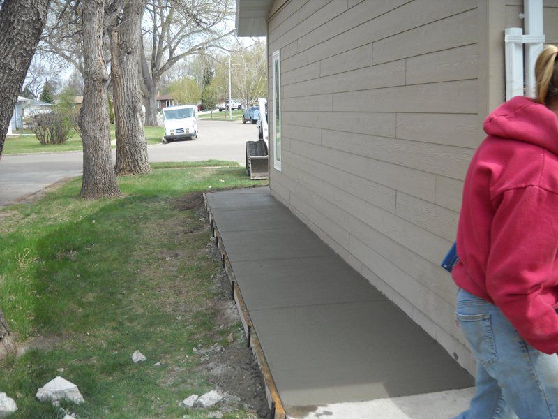 Concrete construction project