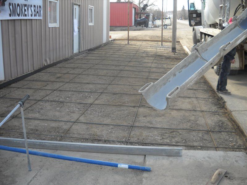 Concrete construction project