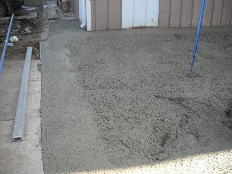 Concrete construction project