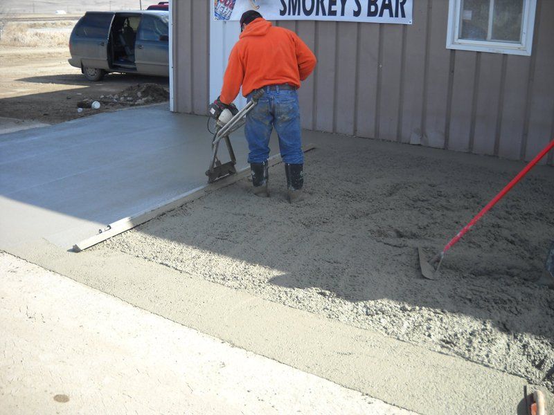 Concrete construction project