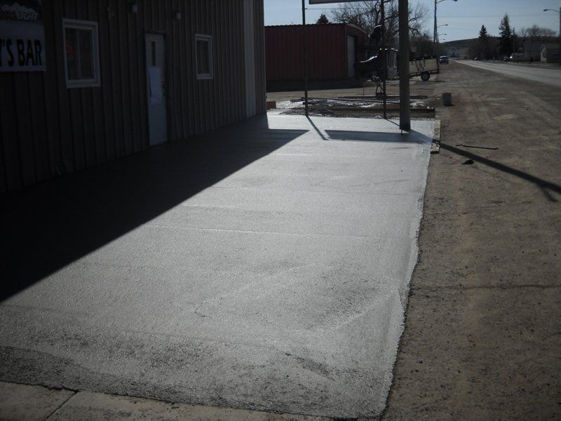 Concrete construction project