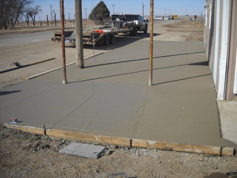 Concrete construction project