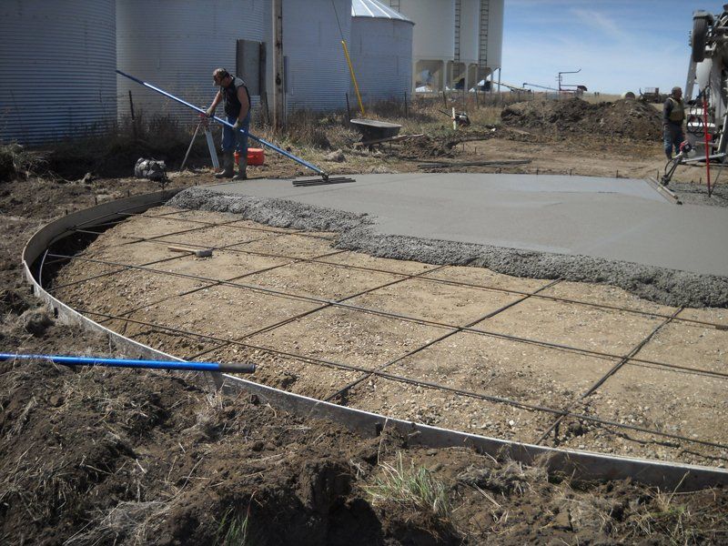 Concrete construction project