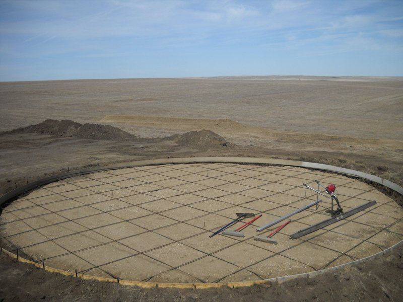 Concrete construction project