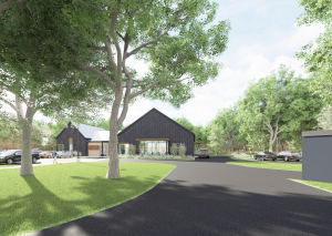 Cass District Library – New Edwardsburg Branch exterior rendering