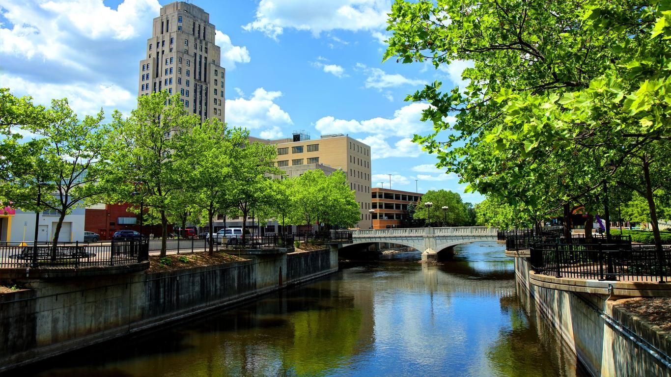 Battle Creek, Michigan — industrial corridors and riverfront