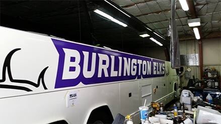 Burlington Elks Bus - Signage in Wichita, KS