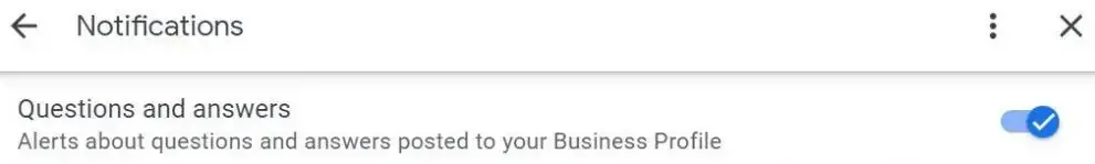 how to enable notifications on google my business for questions and answers.