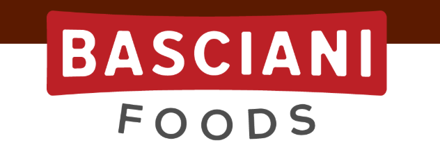 Logo for Basciani Foods, with 