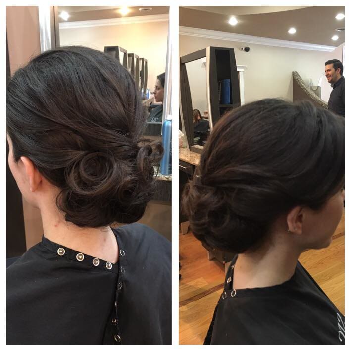 Lovely braided bun hairstyle - Body Treatments in Oak Park, IL