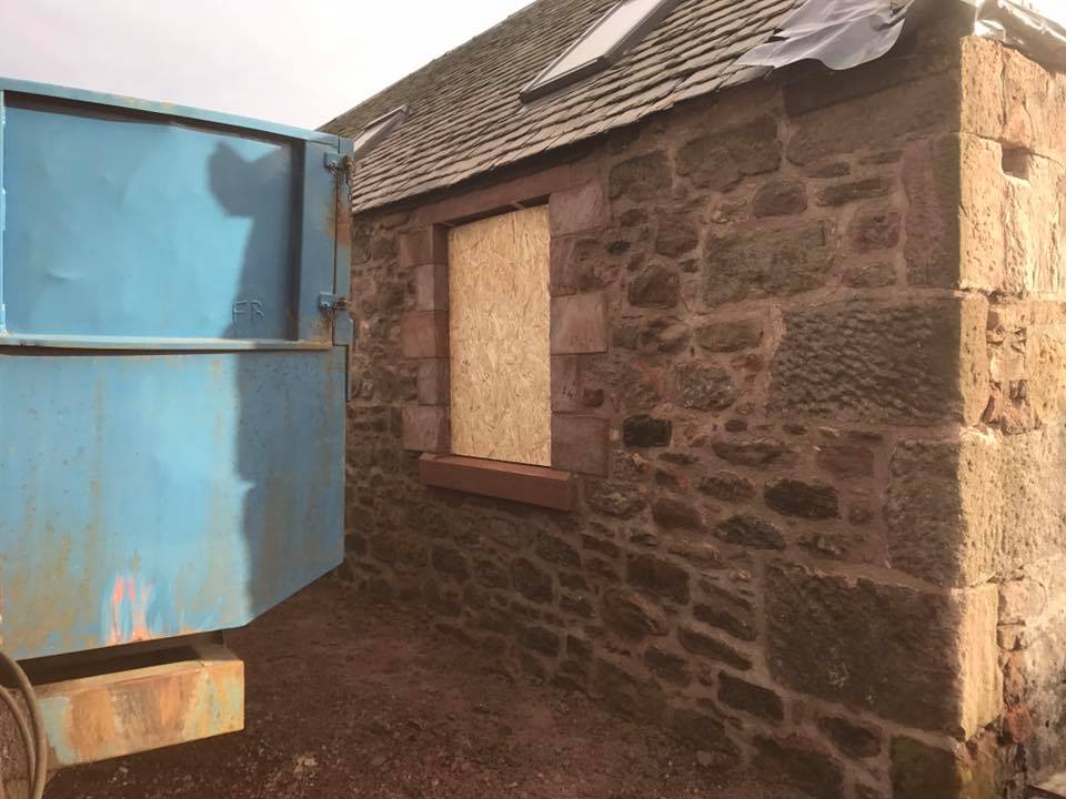 stone cladding outside home