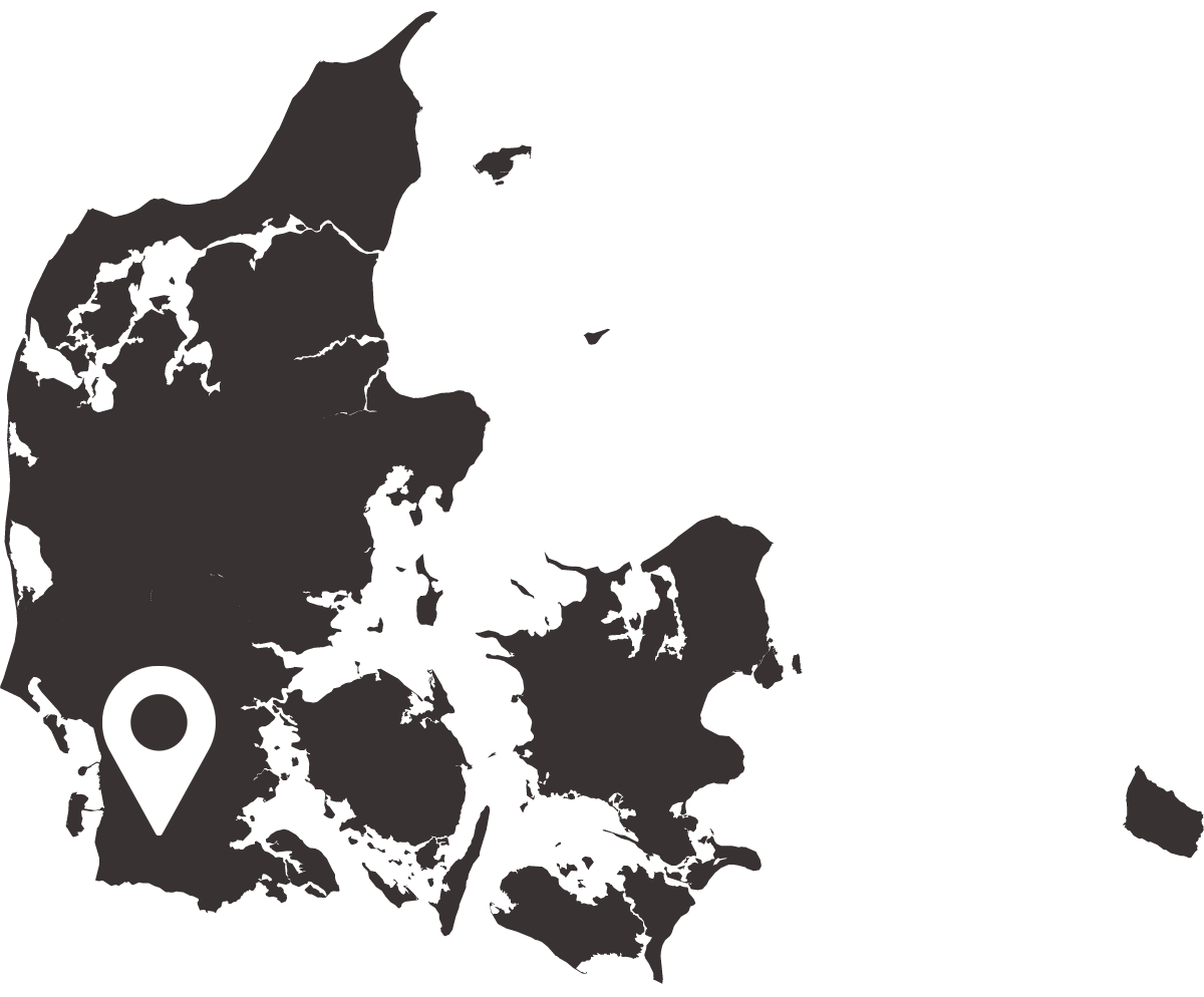 Danmarkskort af Mapsvg