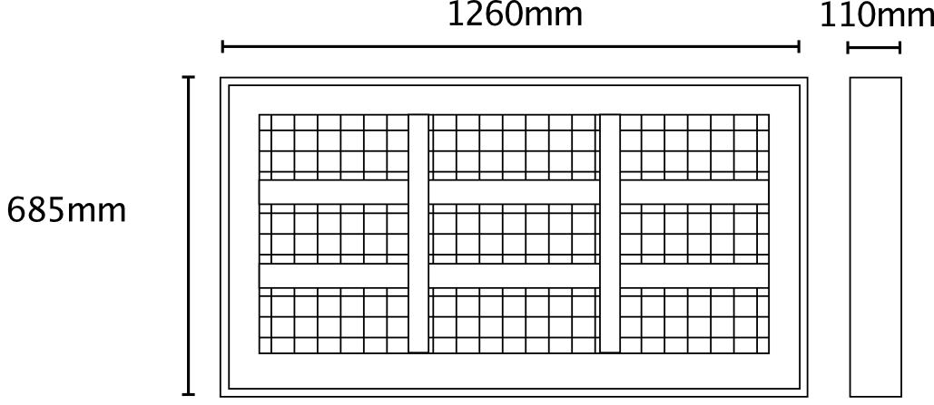 HLQ135G HLQ180G Infrared Heater Dimensions