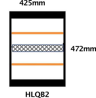 HLQB2 Infrared Heater Dimensions