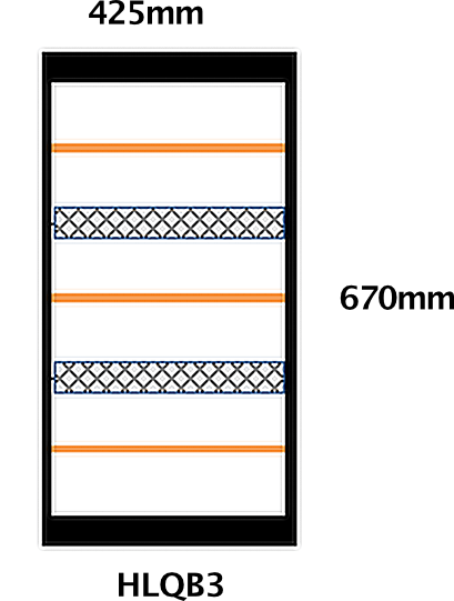 HLQB3 Infrared Heater Dimensions