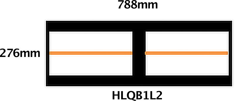 HLQB1L2 Infrared Heater Dimensions