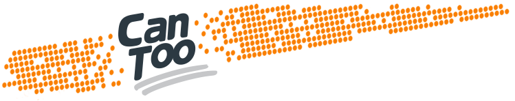 A logo for a company called can too