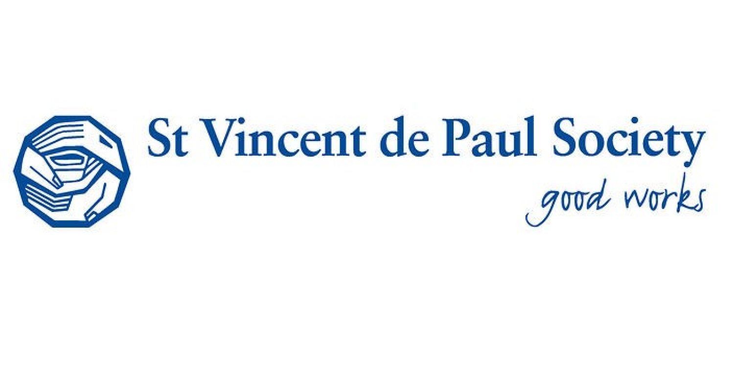 The logo for st vincent de paul society good works