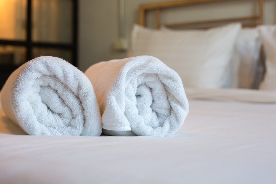 asciugamani per ospiti in camera doppia
