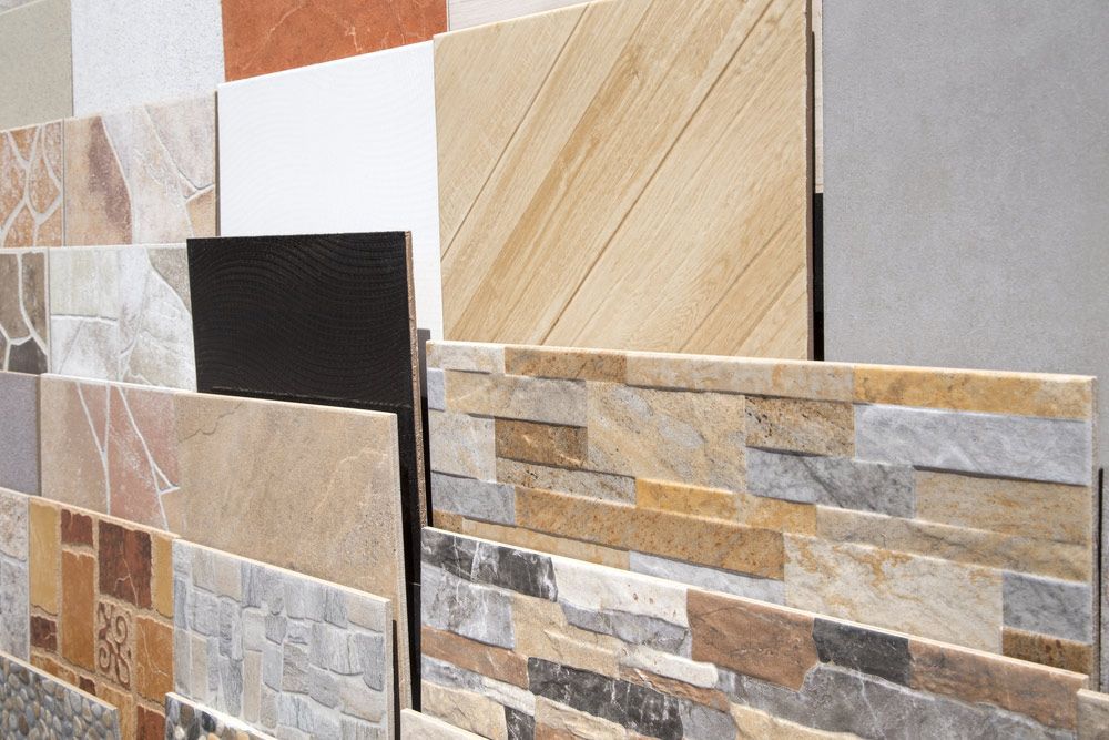 There Are Many Different Types Of Tiles On Display — Universal Marble & Granite In Woolgoolga, NSW