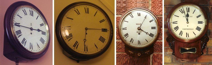 white and brown clock