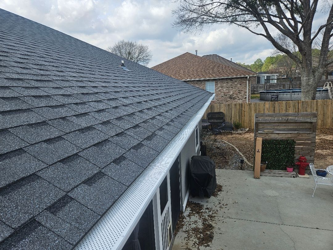 Gutter guards installed by Martin's Seamless Gutters & Fencing