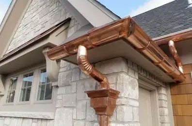 Copper Seamless Gutters