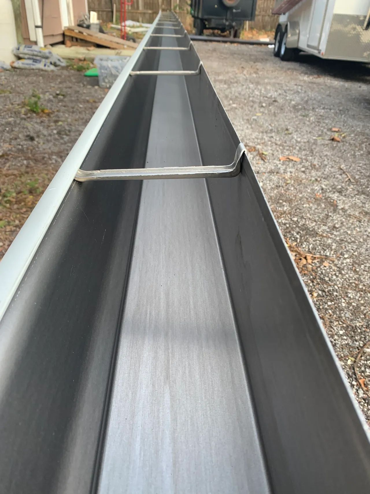 hidden gutter hanger system