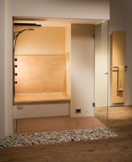 sauna di una home spa