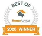 It is a badge that says best of home advisor 2020 winner.