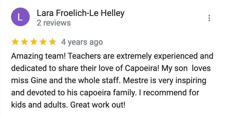 a google review for lara froelich-le hellley